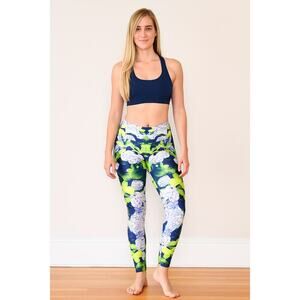 Goldsheep Hydrangea Leggings Handmade in Laguna Beach Size Large